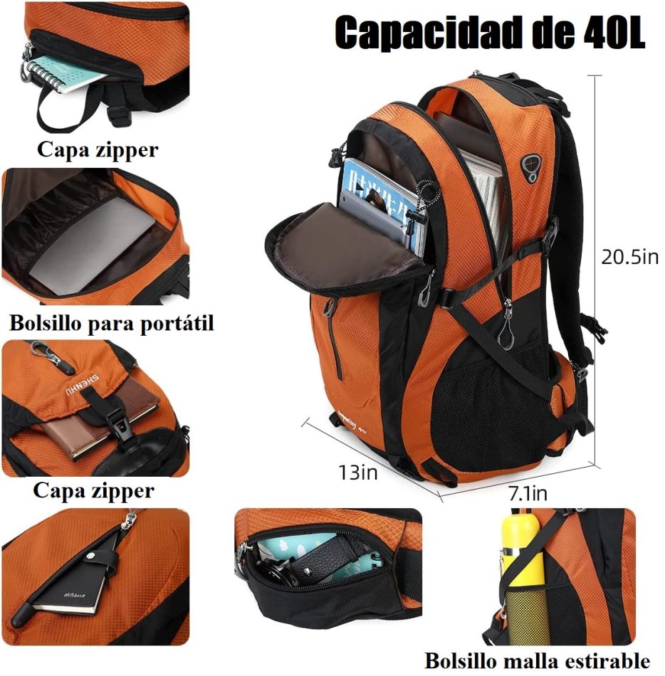 Mochila de viaje Nepal Naranja 2 Mochila de viaje Nepal Naranja 2