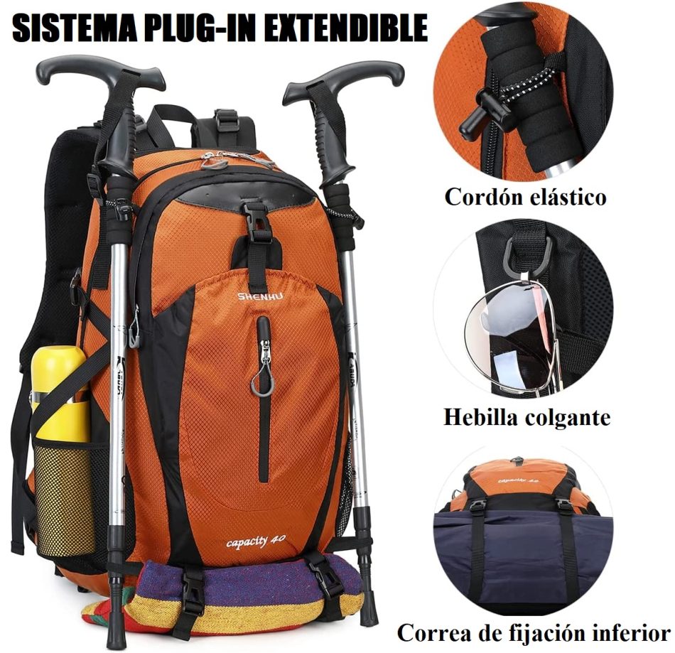 Mochila de viaje Nepal Naranja 4 Mochila de viaje Nepal Naranja 4