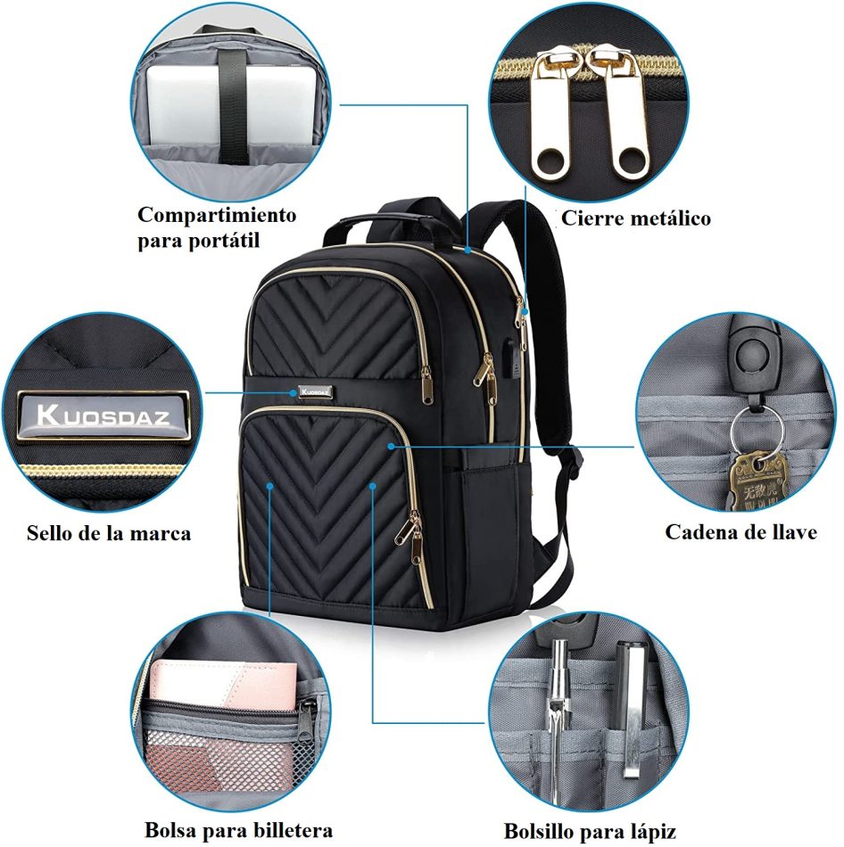Mochila de viaje para mujer Spring 5 Mochila de viaje para mujer Spring 5