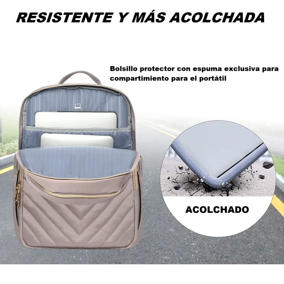 Vanity Mochila para laptop de 15.6 pulgadas para mujer 3 Vanity Mochila para laptop de 15.6 pulgadas para mujer 3