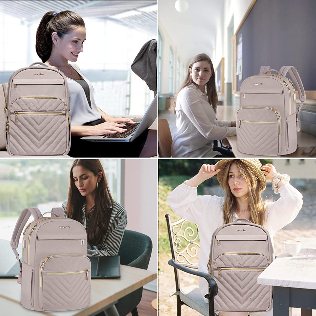 Vanity Mochila para laptop de 15.6 pulgadas para mujer 5